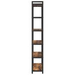 Casa si Gradina - Mobilier - Biblioteci si rafturi - Biblioteci - Biblioteca Stejar afumat 80 x 30 x 188 cm Lemn si otel - Infinity.ro