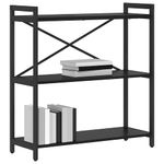 Casa si Gradina - Mobilier - Biblioteci si rafturi - Biblioteci - Biblioteca Stejar negru 80 x 30 x 83 cm Lemn compozit - Infinity.ro