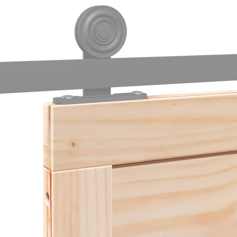 Casa si Gradina - Constructii - Usi interior, exterior si garaj - Usi interior - Usa hambar Maro 100 x 210 cm Lemn masiv de pin - Infinity.ro