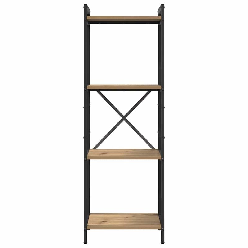 Casa si Gradina - Mobilier - Biblioteci si rafturi - Biblioteci - Biblioteca stejar artizanal 40 x 30 x 118 cm Lemn si otel - Infinity.ro