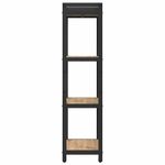 Casa si Gradina - Mobilier - Biblioteci si rafturi - Biblioteci - Biblioteca stejar artizanal 40 x 30 x 118 cm Lemn si otel - Infinity.ro