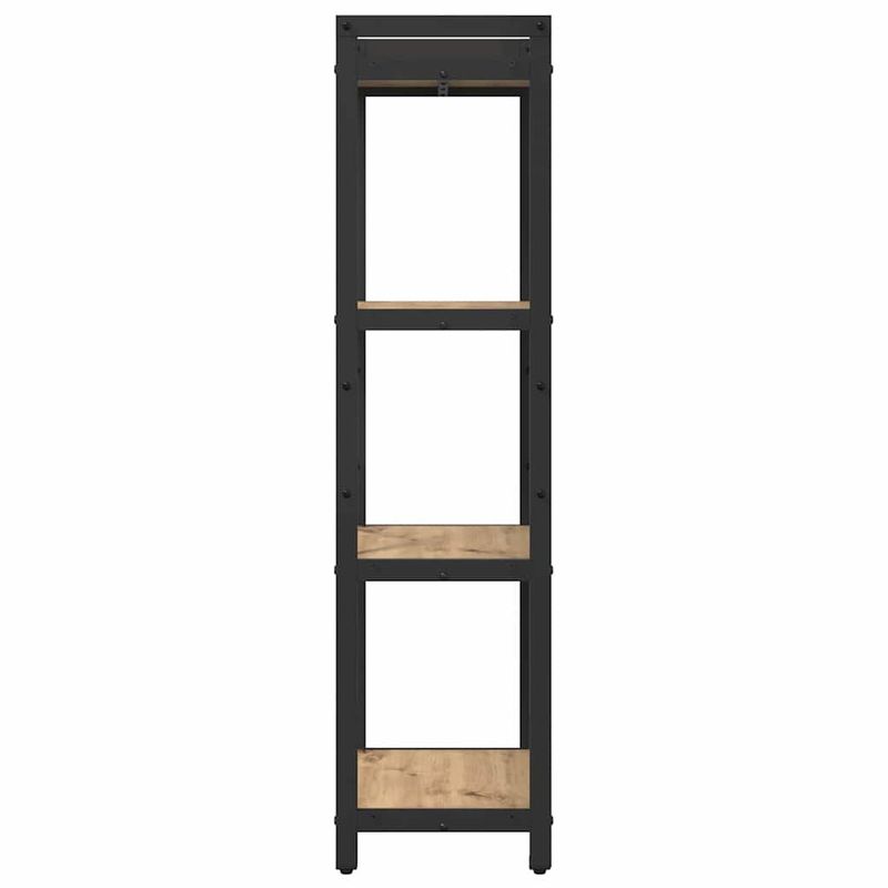 Casa si Gradina - Mobilier - Biblioteci si rafturi - Biblioteci - Biblioteca stejar artizanal 40 x 30 x 118 cm Lemn si otel - Infinity.ro
