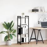 Casa si Gradina - Mobilier - Biblioteci si rafturi - Biblioteci - Biblioteca sonoma gri 40 x 30 x 118 cm Lemn si otel - Infinity.ro