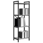Casa si Gradina - Mobilier - Biblioteci si rafturi - Biblioteci - Biblioteca sonoma gri 40 x 30 x 118 cm Lemn si otel - Infinity.ro