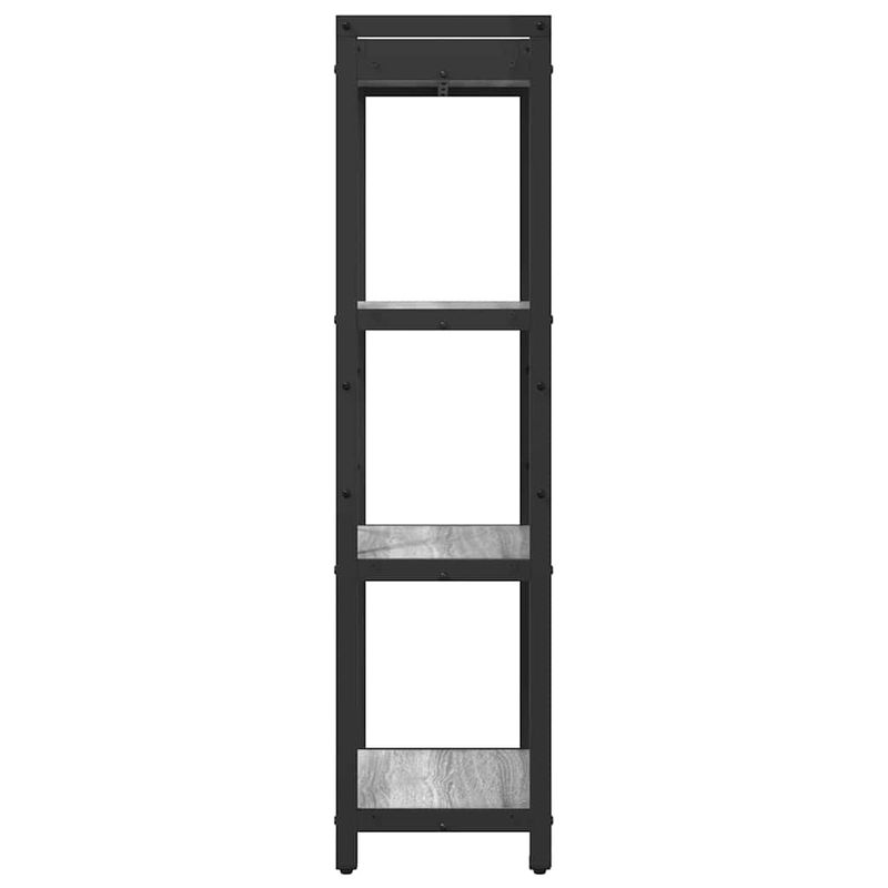 Casa si Gradina - Mobilier - Biblioteci si rafturi - Biblioteci - Biblioteca sonoma gri 40 x 30 x 118 cm Lemn si otel - Infinity.ro