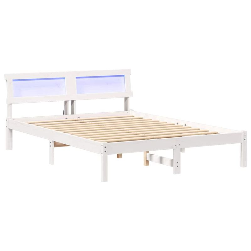 Casa si Gradina - Mobilier - Paturi si accesorii - Paturi - Cadru de pat Alb 120 x 190 cm Lemn de brad - Infinity.ro