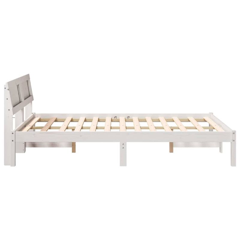 Casa si Gradina - Mobilier - Paturi si accesorii - Paturi - Cadru de pat Alb 120 x 190 cm Lemn de brad - Infinity.ro