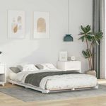 Casa si Gradina - Mobilier - Paturi si accesorii - Paturi - Cadru de pat de podea Alb 120 x190 cm Lemn masiv de pin - Infinity.ro