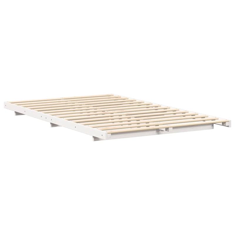 Casa si Gradina - Mobilier - Paturi si accesorii - Paturi - Cadru de pat de podea Alb 120 x190 cm Lemn masiv de pin - Infinity.ro