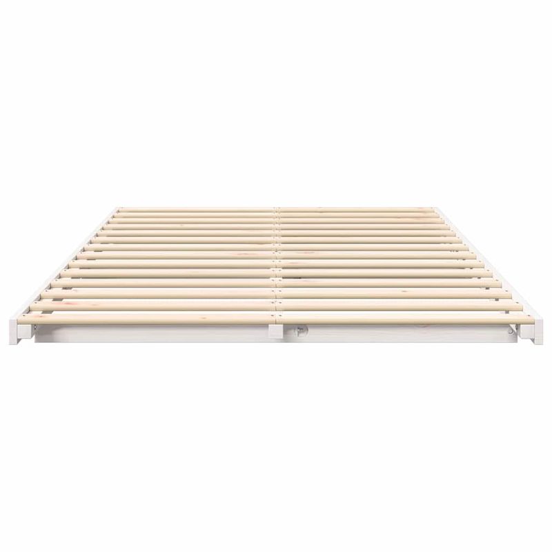 Casa si Gradina - Mobilier - Paturi si accesorii - Paturi - Cadru de pat de podea Alb 120 x190 cm Lemn masiv de pin - Infinity.ro