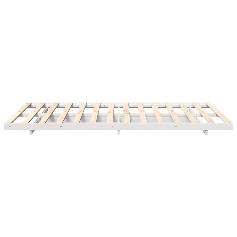 Casa si Gradina - Mobilier - Paturi si accesorii - Paturi - Cadru de pat de podea Alb 120 x190 cm Lemn masiv de pin - Infinity.ro