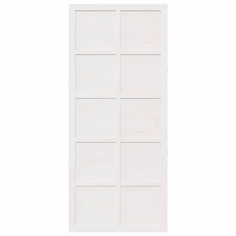 Casa si Gradina - Constructii - Usi interior, exterior si garaj - Usi interior - Usa hambar Alb 90 x 210 cm Lemn masiv de pin - Infinity.ro