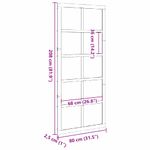 Casa si Gradina - Constructii - Usi interior, exterior si garaj - Usi interior - Usa hambar Maro 80 x 210 cm Lemn masiv de pin - Infinity.ro