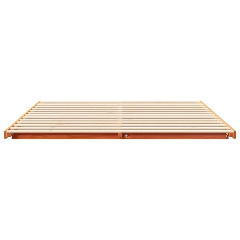 Casa si Gradina - Mobilier - Paturi si accesorii - Paturi - Cadru de pat de podea Maro ceruit 180 x 220 cm - Infinity.ro