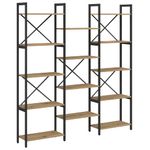 Casa si Gradina - Mobilier - Biblioteci si rafturi - Biblioteci - Raft pentru carti stejar artizanal 156 x 25 x 167.5 cm - Infinity.ro