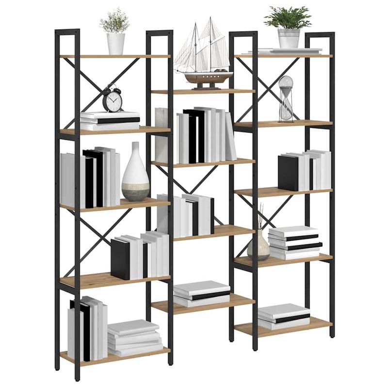 Casa si Gradina - Mobilier - Biblioteci si rafturi - Biblioteci - Raft pentru carti stejar artizanal 156 x 25 x 167.5 cm - Infinity.ro