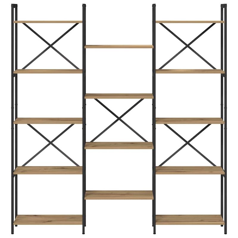 Casa si Gradina - Mobilier - Biblioteci si rafturi - Biblioteci - Raft pentru carti stejar artizanal 156 x 25 x 167.5 cm - Infinity.ro