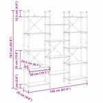 Casa si Gradina - Mobilier - Biblioteci si rafturi - Biblioteci - Raft pentru carti stejar artizanal 156 x 25 x 167.5 cm - Infinity.ro