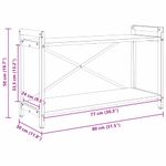 Casa si Gradina - Mobilier - Biblioteci si rafturi - Biblioteci - Biblioteca Stejar negru 80 x 30 x 48.5 cm Lemn compozit - Infinity.ro