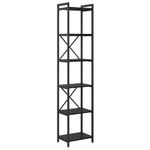 Casa si Gradina - Mobilier - Biblioteci si rafturi - Biblioteci - Biblioteca Stejar negru 40 x 30 x 188 cm Lemn compozit - Infinity.ro