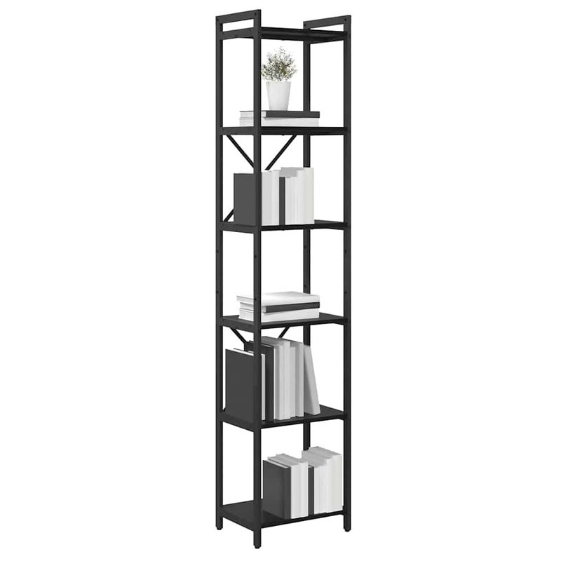 Casa si Gradina - Mobilier - Biblioteci si rafturi - Biblioteci - Biblioteca Stejar negru 40 x 30 x 188 cm Lemn compozit - Infinity.ro