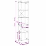 Casa si Gradina - Mobilier - Biblioteci si rafturi - Biblioteci - Biblioteca Stejar negru 40 x 30 x 188 cm Lemn compozit - Infinity.ro