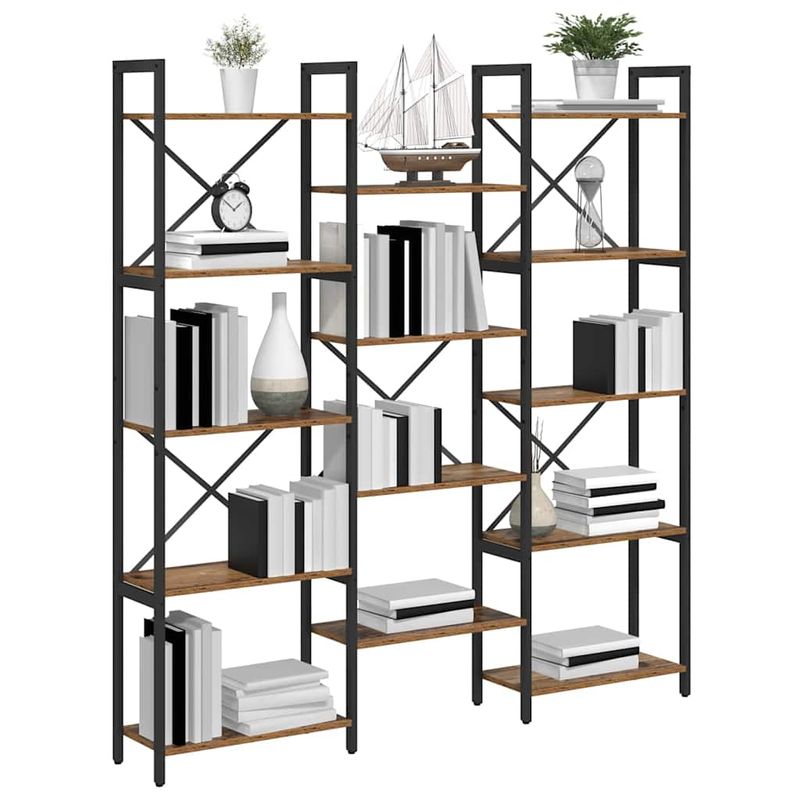 Casa si Gradina - Mobilier - Biblioteci si rafturi - Biblioteci - Raft pentru carti Lemn vechi 156 x 25 x 167.5 cm Lemn compozit - Infinity.ro
