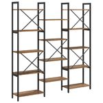 Casa si Gradina - Mobilier - Biblioteci si rafturi - Biblioteci - Raft pentru carti Lemn vechi 156 x 25 x 167.5 cm Lemn compozit - Infinity.ro