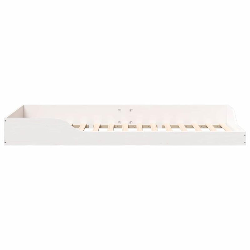 Casa si Gradina - Mobilier - Paturi si accesorii - Paturi - Cadru de pat de podea Alb 80 x 210 cm Lemn de brad solid - Infinity.ro
