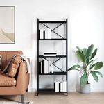 Casa si Gradina - Mobilier - Biblioteci si rafturi - Biblioteci - Biblioteca Stejar negru 60 x 30 x 153 cm Lemn compozit - Infinity.ro