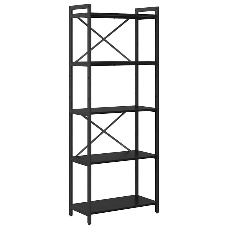 Casa si Gradina - Mobilier - Biblioteci si rafturi - Biblioteci - Biblioteca Stejar negru 60 x 30 x 153 cm Lemn compozit - Infinity.ro