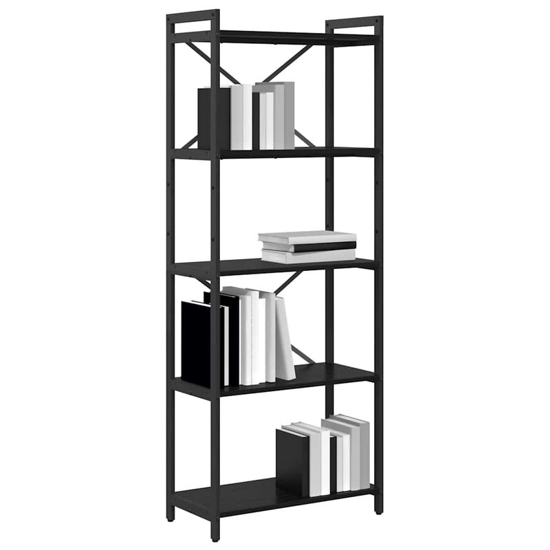 Casa si Gradina - Mobilier - Biblioteci si rafturi - Biblioteci - Biblioteca Stejar negru 60 x 30 x 153 cm Lemn compozit - Infinity.ro