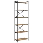 Casa si Gradina - Mobilier - Biblioteci si rafturi - Biblioteci - Biblioteca stejar artizanal 60 x 30 x 188 cm - Infinity.ro