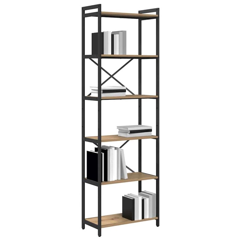 Casa si Gradina - Mobilier - Biblioteci si rafturi - Biblioteci - Biblioteca stejar artizanal 60 x 30 x 188 cm - Infinity.ro