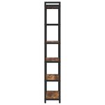 Casa si Gradina - Mobilier - Biblioteci si rafturi - Biblioteci - Biblioteca Stejar afumat 60 x 30 x 188 cm MDF si Otel - Infinity.ro