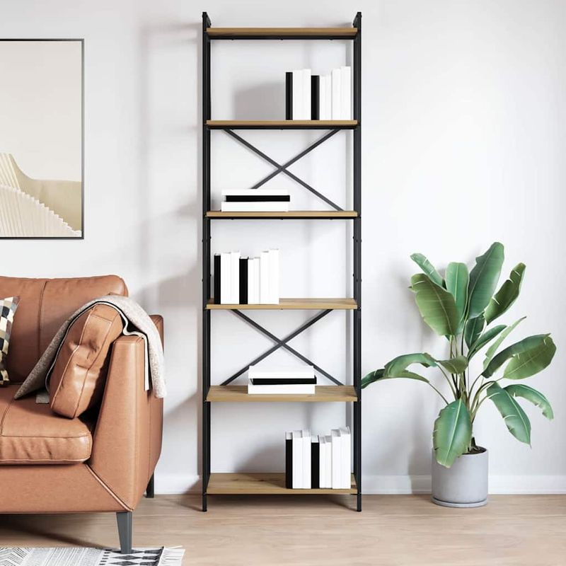 Casa si Gradina - Mobilier - Biblioteci si rafturi - Biblioteci - Biblioteca stejar artizanal 60 x 30 x 188 cm - Infinity.ro