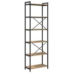 Casa si Gradina - Mobilier - Biblioteci si rafturi - Biblioteci - Biblioteca stejar artizanal 60 x 30 x 188 cm - Infinity.ro