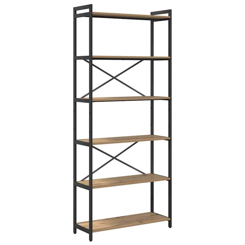 Casa si Gradina - Mobilier - Biblioteci si rafturi - Biblioteci - Biblioteca stejar artizanal 80 x 30 x 188 cm Lemn compozit - Infinity.ro
