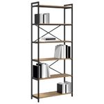 Casa si Gradina - Mobilier - Biblioteci si rafturi - Biblioteci - Biblioteca stejar artizanal 80 x 30 x 188 cm Lemn compozit - Infinity.ro