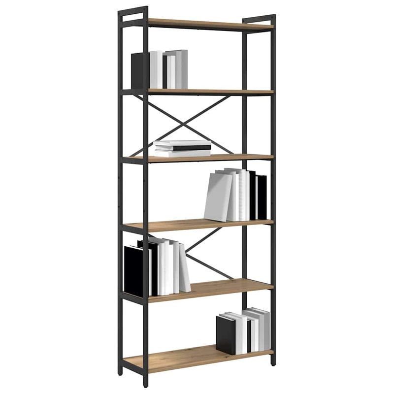 Casa si Gradina - Mobilier - Biblioteci si rafturi - Biblioteci - Biblioteca stejar artizanal 80 x 30 x 188 cm Lemn compozit - Infinity.ro
