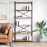 Casa si Gradina - Mobilier - Biblioteci si rafturi - Biblioteci - Biblioteca stejar artizanal 80 x 30 x 188 cm Lemn compozit - Infinity.ro