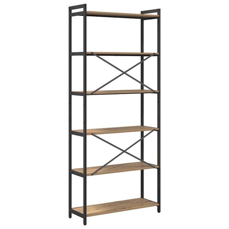 Casa si Gradina - Mobilier - Biblioteci si rafturi - Biblioteci - Biblioteca stejar artizanal 80 x 30 x 188 cm Lemn compozit - Infinity.ro