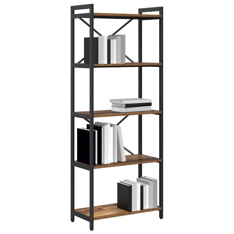 Casa si Gradina - Mobilier - Biblioteci si rafturi - Biblioteci - Biblioteca Lemn vechi 60 x 30 x 153 cm Lemn compozit - Infinity.ro