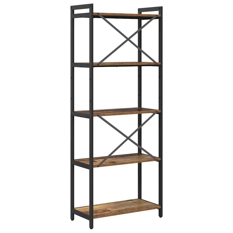 Casa si Gradina - Mobilier - Biblioteci si rafturi - Biblioteci - Biblioteca Lemn vechi 60 x 30 x 153 cm Lemn compozit - Infinity.ro