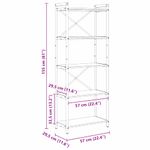 Casa si Gradina - Mobilier - Biblioteci si rafturi - Biblioteci - Biblioteca Lemn vechi 60 x 30 x 153 cm Lemn compozit - Infinity.ro