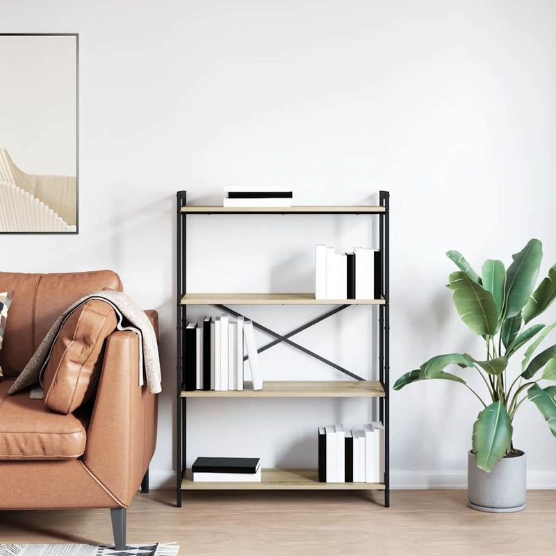 Casa si Gradina - Mobilier - Biblioteci si rafturi - Biblioteci - Biblioteca Stejar sonoma 80 x 30 x 118 cm PAL - Infinity.ro