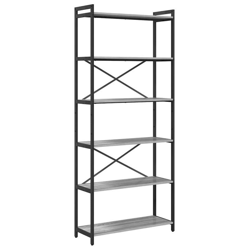 Casa si Gradina - Mobilier - Biblioteci si rafturi - Biblioteci - Biblioteca sonoma gri 80 x 30 x 188 cm Lemn compozit - Infinity.ro