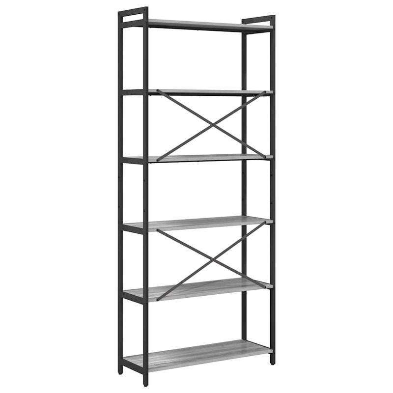 Casa si Gradina - Mobilier - Biblioteci si rafturi - Biblioteci - Biblioteca sonoma gri 80 x 30 x 188 cm Lemn compozit - Infinity.ro