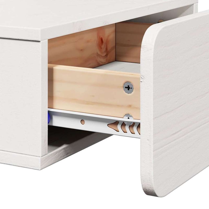 Casa si Gradina - Mobilier - Comode si corpuri - Noptiere - Noptiera Montata pe Perete cu sertar Pe perete Alb 44 x 32.5 x 40 cm - Infinity.ro