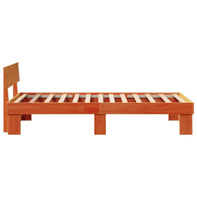 Casa si Gradina - Mobilier - Paturi si accesorii - Paturi - Cadru de pat Maro ceruit 100 x 200 cm Lemn de brad solid - Infinity.ro